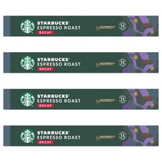 스타벅스 디카프 에스프레소 로스트 네스프레소 캡슐커피, 5.7g, 10개입, 4개 5.7g, 10개입, 4개
