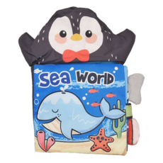 oceanbaby 動物手偶布書 企鵝海洋樂園，每頁都有不一樣的驚喜