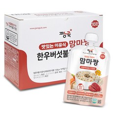 짱죽 맛있는 이유식 맘마짱 10개월부터 10p, 1개, 한우버섯불고기진밥