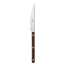SABRE PARIS Bistrot 復古酒館鈕扣系列 主餐刀，亮面 巧克力色，24cm 不鏽鋼餐刀, 巧克力, 1支