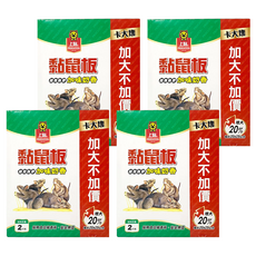 PROCATCH 上黏 黏鼠板, 加味乳酪, 超值加強版, 增大20%, 2片, 4組