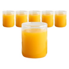 마카 내열유리 컵 C03 420ml, 6개 6개입