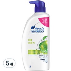 헤드앤숄더 애플 프레쉬 샴푸 사과향, 850ml, 5개