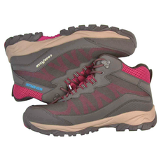 GOODYEAR 固特異 女款高筒防水戶外鞋，網布鞋面，耐磨抓地力, 咖啡紅, 255mm
