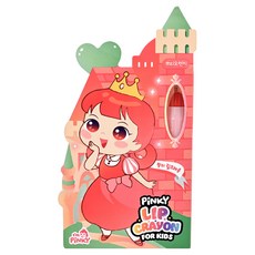 i'm pinky 兒童潤色護唇膏，質地溫順，滋潤保護寶貝嘴唇, 珊瑚橘, 1支