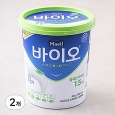 매일 바이오 플레인 저지방, 900g, 1개입, 2개 900g, 2개