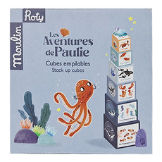 Moulin Roty 海洋歷險疊疊樂，堆疊積木, 1盒
