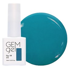 아이빛 네일아트 젬젤 컬러 젤네일, 19청록, 10ml, 1개 19 청록, 1개