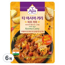 티아시아키친 비프 키마 커리, 170g, 6개