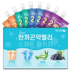 더존건강 한끼곤약젤리 스위트패키지 소다 150ml x 7p + 포도 150ml x 7p + 요구르트 150ml x 7p + 알로에 150ml x 7p 세트