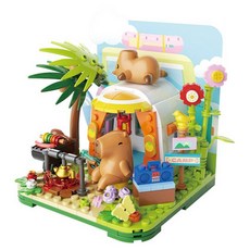 자키 카피바라캠핑 L사호환블록 GK003, 혼합색상, 1개