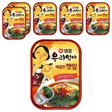 샘표 우리엄마 매콤한 깻잎, 70g, 6개
