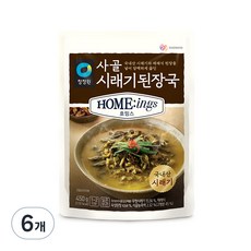 청정원 호밍스 사골 시래기된장국, 450g, 6개