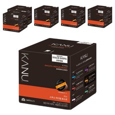 카누 돌체구스토 호환 캡슐커피 스무스 미디엄 로스트, 7.5g, 16개입, 6개