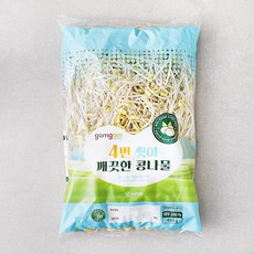 곰곰 4번 씻어 깨끗한 콩나물, 480g, 1개 - 킁