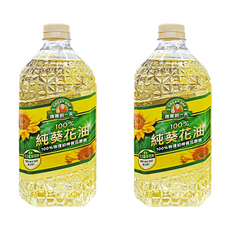 得意的一天 100%純葵花油，初榨葵花原油，物理壓榨，保留天然風味，油質純粹, 2L, 2瓶