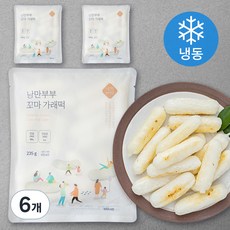 낭만부부 꼬마 가래떡 (냉동), 6팩, 235g