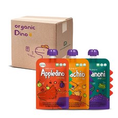 오가닉디노 유기농 주스 티라노니 8팩 + 유자키오 8팩 + 애플디노 8팩, 노니, 배 + 도라지 혼합맛, 사과, 1세트