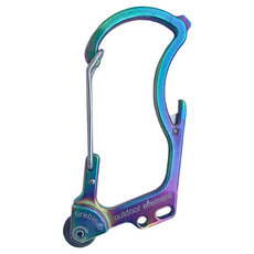 outdoor element Firebiner 打火石勾環, 內附兩根打火石棒, 極光, 1個