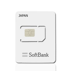 SIMTONG 일본 소프트뱅크 로컬망 유심 매일 800MB 소진후 저속무제한, 3일, 1개