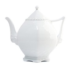 로얄코펜하겐 화이트 플루티드 풀레이스 티포트, 혼합색상, 1000ml, 1개 혼합색상, 1000ml, 1개
