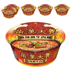 統一 滿漢大餐 麻辣鍋牛肉麵 204g, 6入