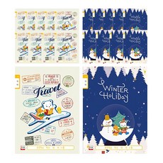 영아트 남아용 14칸 국어노트 24매, 랜덤 발송, 20개입