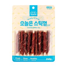 예스몽 오늘은 스틱껌 강아지 간식, 1개, 240g, 오리가슴살말이