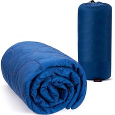 슈틀리 캠핑용 패딩 블랭킷, 1개, 블루