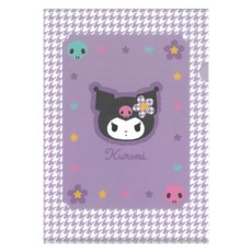sun-star 三麗鷗 L型A5資料夾 貼紙套組, Kuromi, 酷洛米, 1個