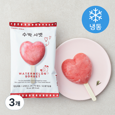 아이스팩토리 수박 샤벳 아이스크림 (냉동), 70ml, 3개