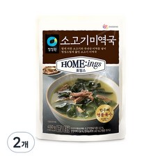 청정원 호밍스 소고기미역국, 450g, 2개