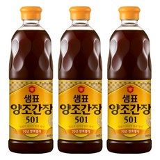 샘표 양조간장 501, 860ml, 3개 860ml, 3개