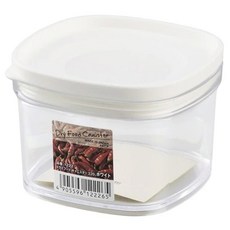 inomata 透明可疊式保存盒 Set 3入, 220ml, 日本製造, 適用於乾糧, 白色, 8.5 x 8.5 x 6.2cm, 1組