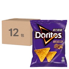 Doritos 多力多滋 玉米片 蒜味牛菲力, 40g, 12包