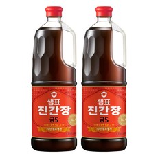 샘표 진간장 금S, 1.7L, 2개