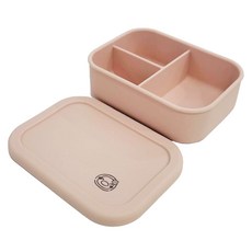 PUKU 藍色企鵝 午茶華夫格分隔矽膠餐盒, 耐熱230°C, 175ml/175ml/350ml, 草莓, 1個