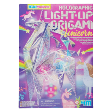 4M 亮燈摺紙獨角獸, 全息發光, 6種顏色, 1個