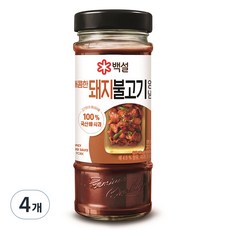 백설 돼지 불고기 양념, 500g, 4개