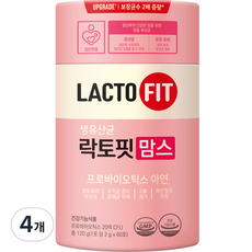 락토핏맘스 락토핏 맘스 유산균 120g 4개