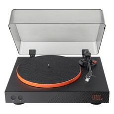 JBL 藍牙黑膠唱盤 Spinner BT, 黑色+橘色, 無線藍牙傳輸, 高品質唱頭, 黑橘