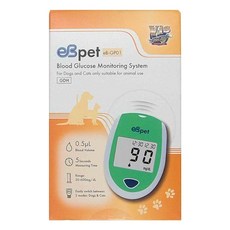 eBmonitor 醫必 暐世 eBpet 寵物血糖機套組，適用於狗和貓，0.5μL 血量，5 秒測量時間, 1組