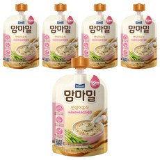Mammameal 孩童副食品粥 12個月以上適用, 蘆筍雞胸肉口味, 100g, 5包