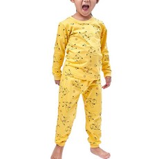 ONEDER 旺達棉品 兒童款寶可夢長袖套裝 - 台灣製, 100%棉, 120cm, PK-NL001