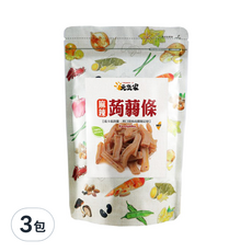 元氣家 高纖麻辣蒟蒻條，低卡低熱量，高纖高飽足，Ｑ彈耐嚼止飢, 200g, 3包