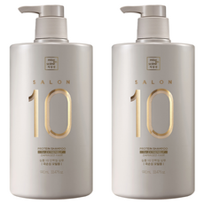 미쟝센 살롱 10 단백질 대용량 샴푸 극손상 모발용, 990ml, 2개 990ml, 2개