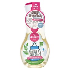 dapple baby 奶瓶及餐具清潔液, 無香精, 500ml, 1瓶