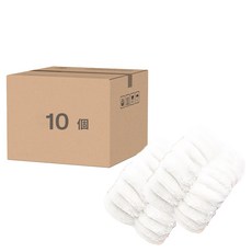 洗臉手腕帶 Set 10個, 珊瑚絨材質柔軟舒適, 珍珠白, 吸水性強, 1組