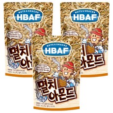 HBAF 바프 멸치 아몬드, 100g, 3개