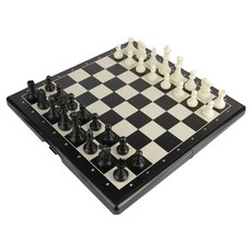 Flow Code攜帶式折疊棋盤+棋子組, 1組, 黑棋(棋盤、棋子)、白棋(棋子)